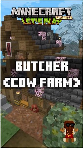 🥩 Automatic Cow Farm for Leather & Beef | Minecraft Survival Short