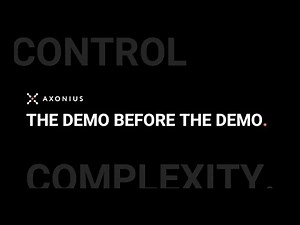 Axonius Platform: Demo Before the Demo