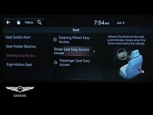 Front Seat Easy Access and Exit Function | Genesis GV70 | How-To | Genesis USA