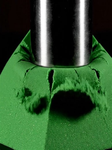 Sand pyramid smash ASMR #sand #kineticsand #asmr #viral #sandasmr