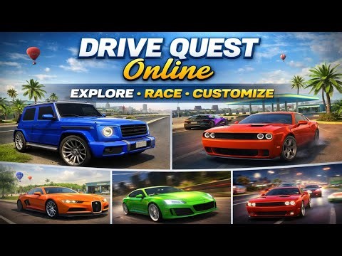 Drive Quest: Online Gameplay (Android) | Open World Driving & Endless Fun!