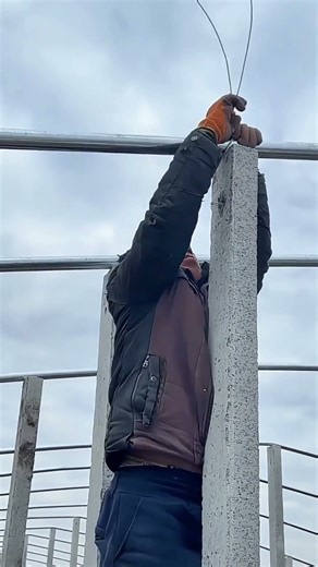 How to Secure Greenhouse Pipes to Concrete Columns with Iron Wire