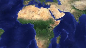 Physical Map Of Africa, Slider Shot