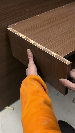 Floating Desk Installation #woodworking