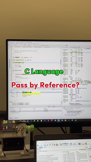C programming language - Pass by Reference. Tham chiếu trong ngôn ngữ lập trình C. #techno #coding #creative #study #hobby