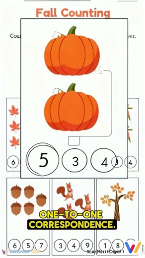 Fall Counting Fun for Kids! #hoctienganh #english
