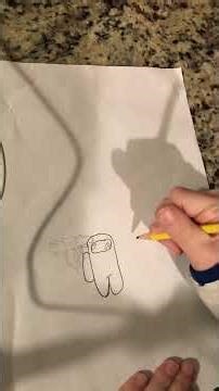How to draw a among us crew mate and a imposter