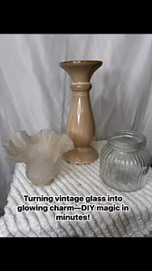 5.5K views · 57 reactions | This cozy lamp started with a thrifted glass shade, a little imagination, and some floral flair! It’s the perfect mix of vintage charm and soft glow, and it was so fun to put together. Would you make one like this for your home? #ThriftFlip #VintageVibes #DIYLamp #UpcycledDecor #MyEclecticTreasures #MoodyLighting #CraftyGlowUp | My Eclectic Treasures | Facebook
