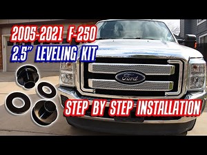 How to install Superlift f250 2.5" leveling kit - Ford F-250 / F-350 super duty 2005-2023 part 40007