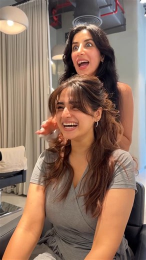 Nish Hair | Ayesha tries bangs for the first time Product Used - Clip-In Hairline with Curtains Ayesha thanks so much for being in this video you... | Instagram