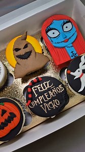 🧁 Nightmare Before Christmas Cupcakes 👻🖤 cre:maberi_reposteria | Forever Love Jack Skellington