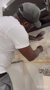 Installing stone backsplash (DIY)
