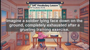 5000 Must Know SAT Vocabulary - SAT Vocabulary: Understanding Prostrate