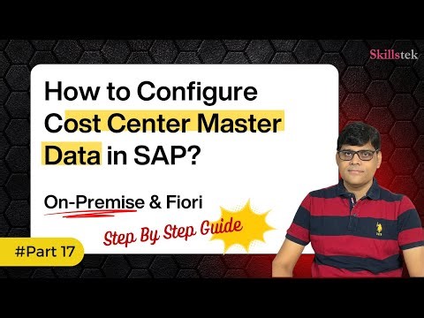 How to Configure Cost Center Master Data in SAP S/4HANA (GUI + Fiori)? - SAP FICO Tutorial