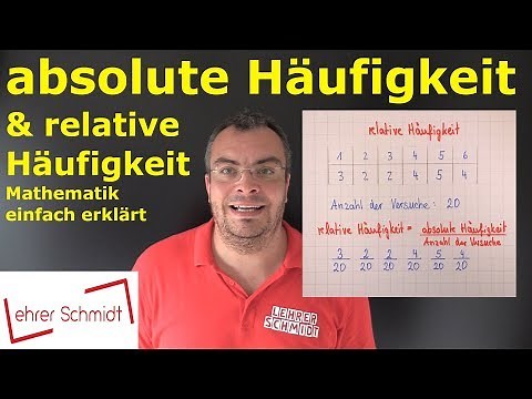 absolute Häufigkeit & relative Häufigkeit | Wahrscheinlichkeit - einfach erklärt | Lehrerschmidt