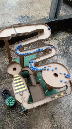 marble run short ‼️ marble spiral the world of mechine slide....#short #fyp #viral