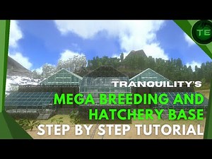Ark Mobile Base Building | Tutorial | How To Build A Mega Dino Breeding Base With Hatchery