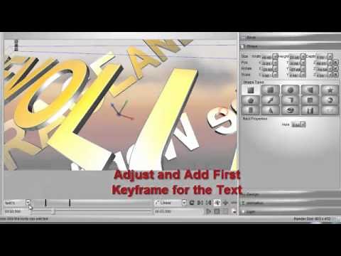Create 3D Title Animation With Aurora 3D Animation Maker
