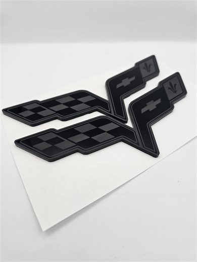 Custom C6 Corvette Emblems MULTIPLE Color Options SOLD AS Pair - Etsy