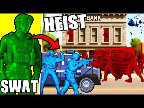 I Simulate Army Men SWAT TEAM vs BANK HEIST!
