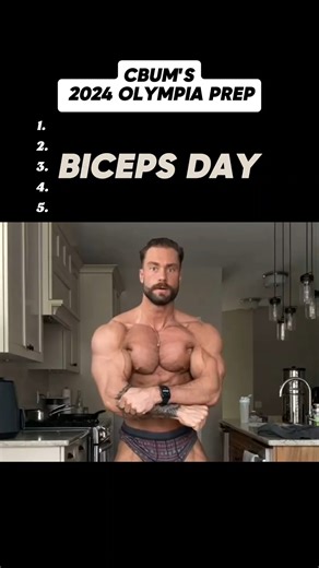 Train Like Cbum on Instagram: "Unlock Champion Gains with CBum’s 2024 Olympia Prep Bicep Routine ​Ready to build legendary arms? Dive into the exact biceps day routine Chris Bumstead is using for his 2024 Olympia prep. This workout is engineered for maximum hypertrophy, focusing on the mind-muscle connection and high-intensity sets that define a world-class physique. From foundational movements to advanced isolation techniques, this routine targets every fiber of the biceps for peak development 