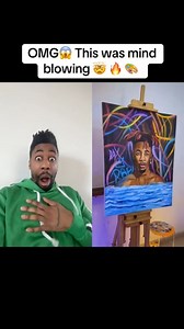 OMG😱 This artwork he made of me was mind blowing🤯🔥🎨#artist #painting #DAX | Dax