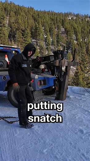 Always have snatch blocks ready when towing a car up a Montana Mountain
