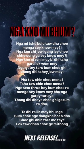 “Nga kno mi bhum” releasing soon!