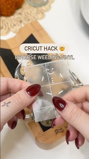 How to REVERSE WEED VINYL | Cricut hack 🙌🏻