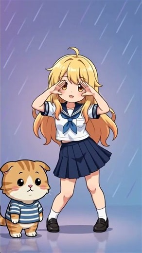 He Fell in Love With Her Dance 😻💃 l Meow Moves #1 #anime #cutecat #meowmoves