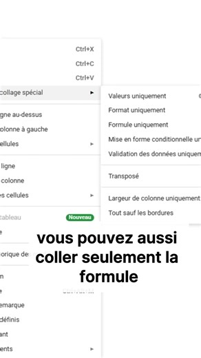 Arrêtez d'utiliser seulement [Ctrl] + [V] ! #googlesheets #shortcut #raccourcisclavier