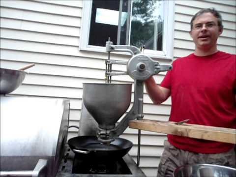 Belshaw B donut dropper improvised stand