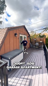 Would you live in this 300-sqft backyard ADU? 🏡✨ We stayed here & it’s such a perfect example of how functional (and beautiful) a garage apartment can be. Built behind a single-family home, it’s the ideal setup for aging parents, guests, or even long-term rental income. 🛋️ Cozy living room with plenty of natural light 🍳 Spacious kitchen w/ apartment-size appliances & everything you need 🛏️ Private bedroom w/ a surprisingly large closet 🛁 Full bathroom w/ shower/tub combo 🌿 Large outdoor de