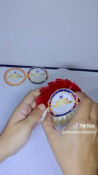 DIY Satin Rosette Garland for Graduation Events