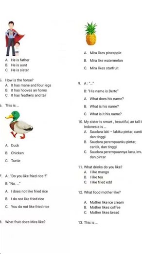 English language test questions for grade 2 elementary school 2 2206