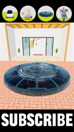 UFO Vs House Challenge 😱 In Indian Theft Auto 💥 #shorts #indiantheftauto #gta