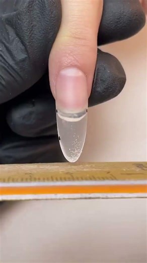 Save this! Get long almond nails EASY with this hack!😉
