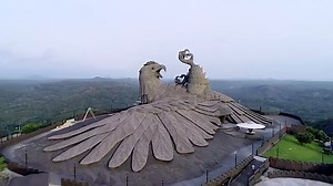 The World's Largest Bird Sculpture Sits Atop a Rolling Hillside in Kollam, India in Tribute to Women's Safety