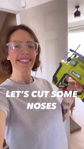 Chopping off stair noses to prep for new treads 👏🏻