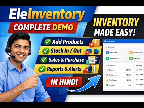 EleInventory Software Demo Hindi | Inventory Management Software Complete Guide