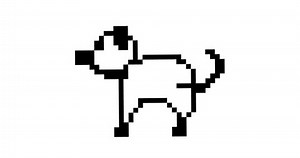 2d Pixel Animation Dog Walks Toilet Stock Footage Video (100% Royalty-free) 1064927086 | Shutterstock