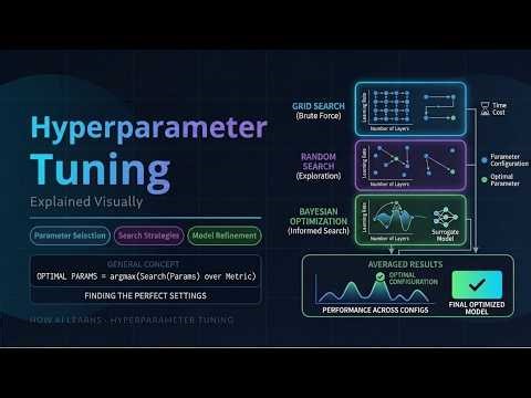 Hyperparameter Tuning Explained Visually | Grid Search, Random Search & Bayesian Optimization