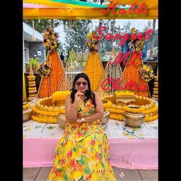 #haldigames #sangeet #anchor #mc #chitrabadiger #wedding #bangalore