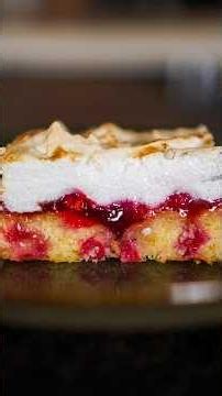 Red Currant Meringue Bars 🍰