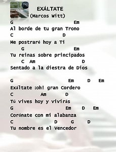 231K views · 3.2K reactions | Exaltate(Marcos Witt) - Acordes Básicos para piano y guitarra #acordes #piano #adoracioncristiana | JOSUÉ VZ MUSIC | Facebook