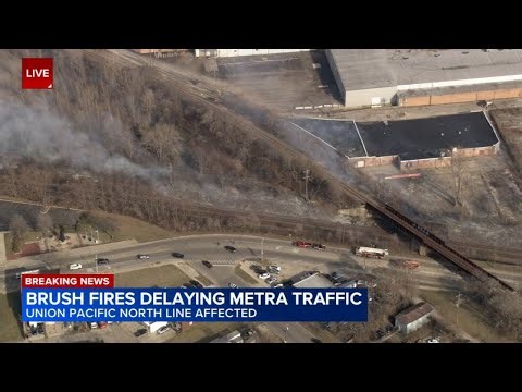Brush fires delaying Metra trains in north suburbs