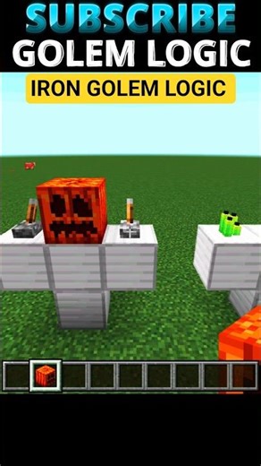⚙️👁️ Golem Control System Minecraft Logic #Minecraft #GolemLogic #MinecraftRedstone #MinecraftShorts