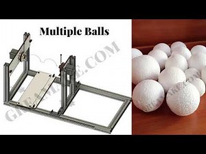 STYROTO Style the Styrofoam to any desired shape using rotating wire - Thermocol Ball making Machine