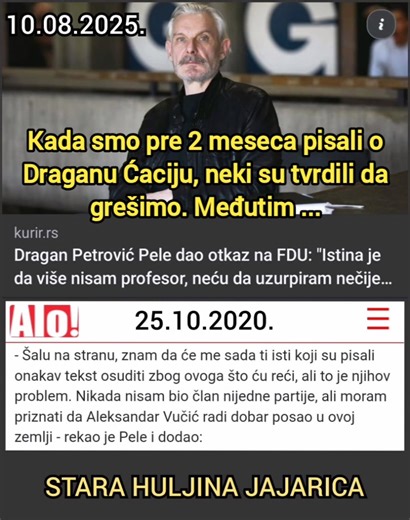 548K views · 1.4K reactions | Kao što smo i tada napisali, ništa nije slučajno - Huljini guzičari 2. deo | Šesti oktobar | Facebook