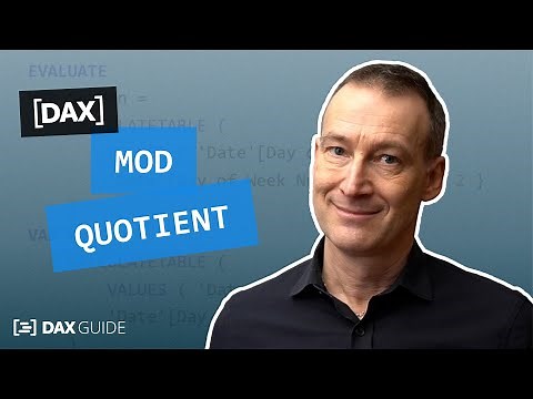MOD, QUOTIENT - DAX Guide